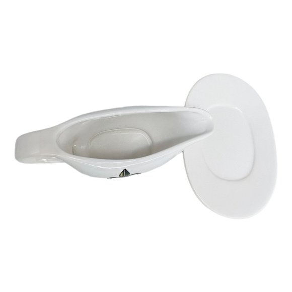 Coushatta Casino Resort Fleur de Lis Design Gravy Boat and Platter Set - Picture 8 of 9